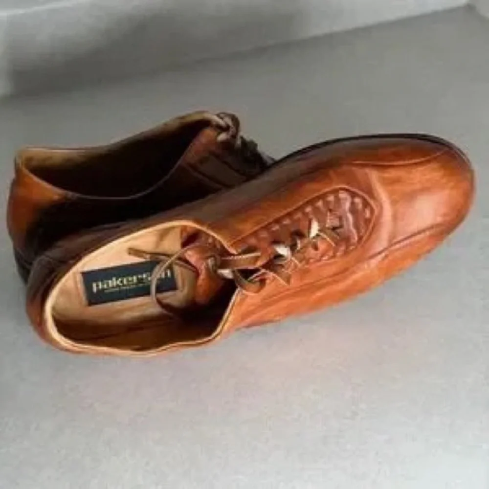 Men's Brown Leather Lace-Up Dress Shoes